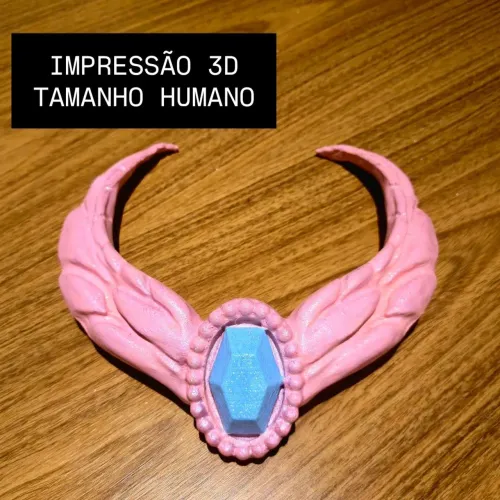 Colar Barbie Odette Lago dos Cisnes tamanho humano - impressão 3D