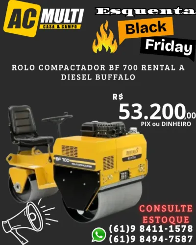 ROLO COMPACTADOR BF 700 RENTAL a DIESEL BUFFALO