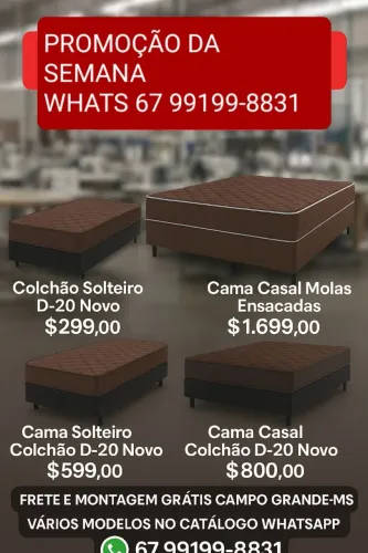 Melhor preço é aqui colchão cama baú novo Garantia