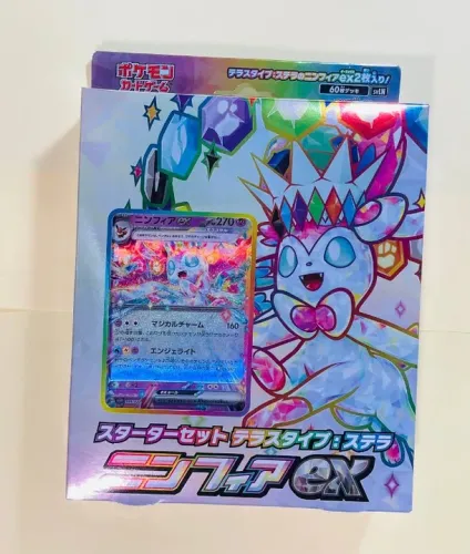 Pokemon Japão Nymphia EX Starter Set Pokemon Card Scarlet & Violet Sylveon box japonês