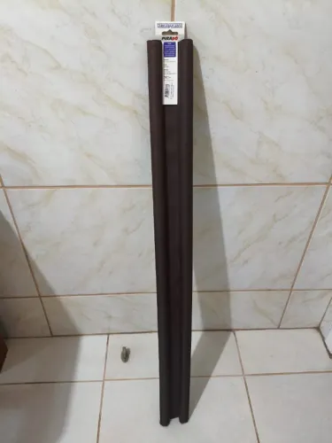 Veda Porta Vãos Impermeável Contra Bichos Animais Pó Insetos Cor Preto Liso