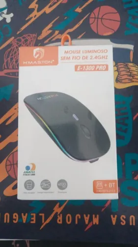 MOUSE LUMINOSO SEM FIO DE 2.4GHZ E-1300 PRO NOVO LACRADO FRETE GRÁTIS PARA MACEIÓ