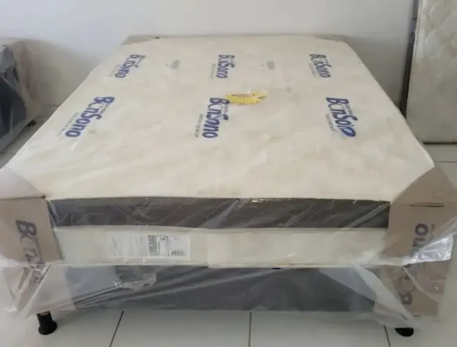 Cama Box Casal BonSono 10 cm de espuma 