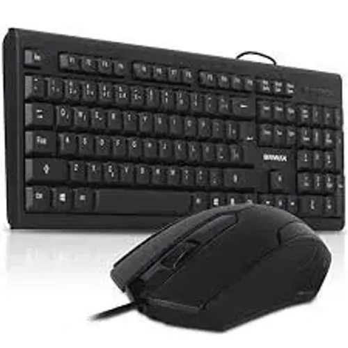 Kit Teclado E Mouse Com Fio USB