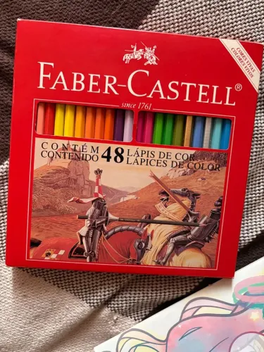 Lápis de cor Faber-Castell 48 cores