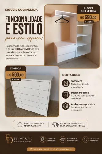 Cômodas e Closets planejados