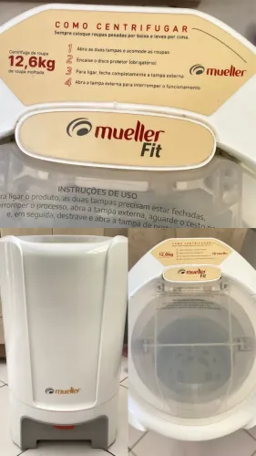 Centrífuga de Roupas Mueller Fit - 12,6Kg Branca 110v