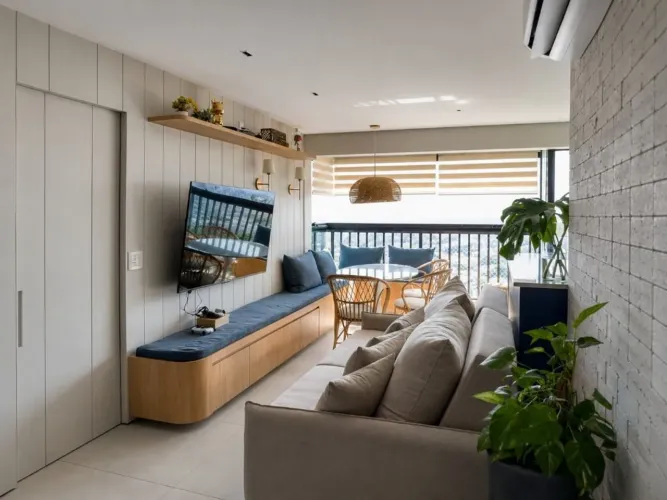 Apartamento mobiliado com 2 dormitórios à venda, 73 m² por R$ 1.200.000 - Parque Amazônia