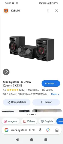 Mini system lg
