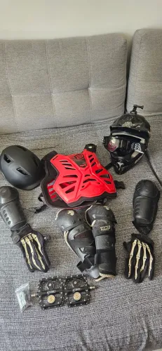 Lote Equipamentos de Proteção MTB