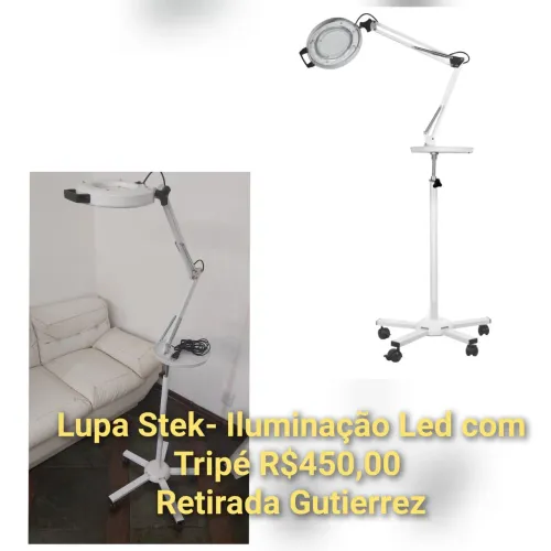 Lupa de aumento Steck iluminação led
