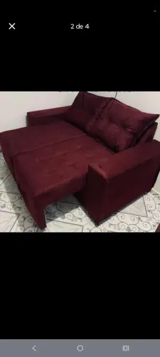 Sofá retrátil direto de fabrica com espuma de 10cm D33 com dois acentos venha garanta seu 