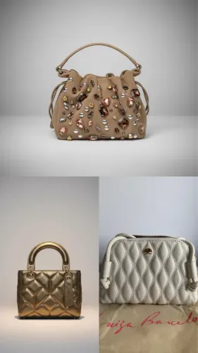 Combo exclusivo com 03 bolsas em couro, originais novas na etiqueta Luiza Barcelos