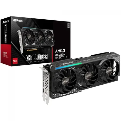 RX 9070 XT, 16GB, ASROCK CHALLENGER - LOJA CONCEITUADA