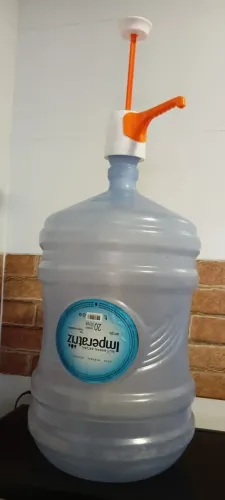 GALÃO VAZIO + BOMBA manual de água mineral - 20 Litros Garrafão Imperatriz