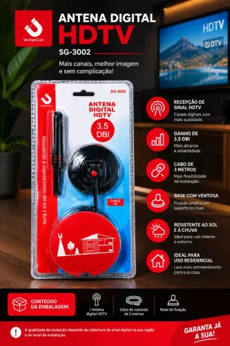 Antena digital para TV