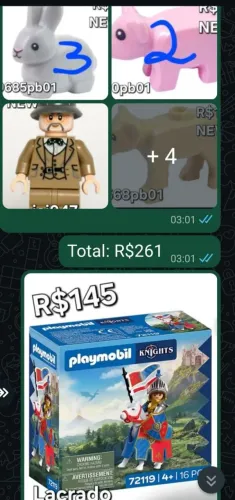 Playmobil Cavaleiro e Legos