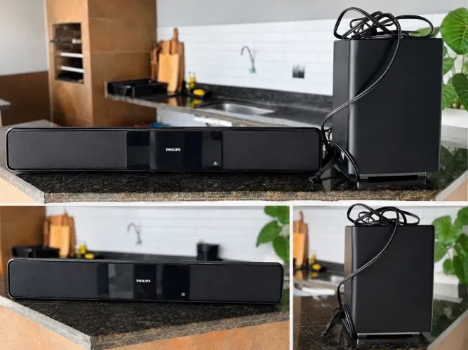 Home Theater Philips HTS6120 ? Para conserto ou retirada de peças