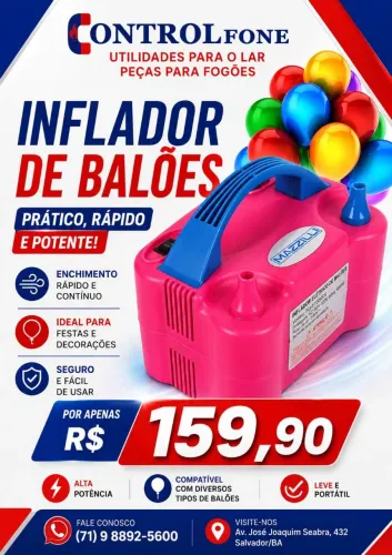 Inflador de balões