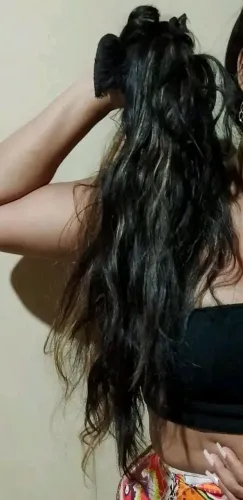 Cabelo Humano Moreno Iluminado
