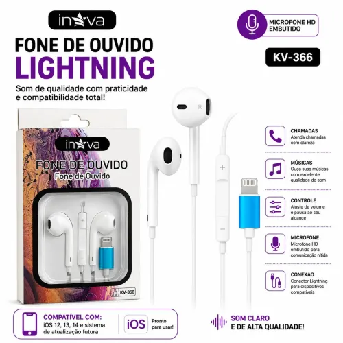 Fone lightning Inova