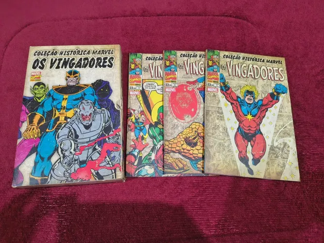 Box Coleção histórica Marvel Os Vingadores 1 ao 3