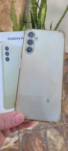 Celular ? Samsung A14 128g Biometria ele está com a tela quebrada e o conector