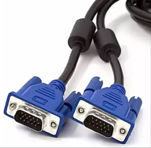 O cabo VGA (Video Graphics Array) é um padrão analógico para transmissão de vídeo, utiliza