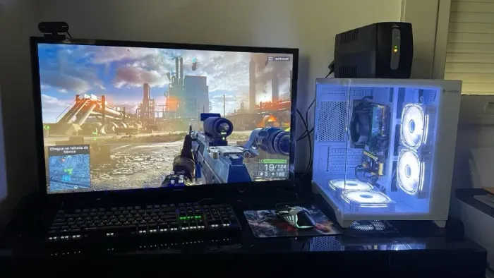 Pc completo com TV de 32 Ryzen 5 5600GT
