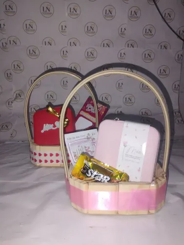 Mini cestas dia das mães com porta joias