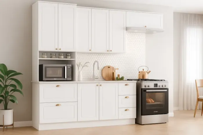 Novidade em estoque! Cozinha Americana Henn 2,71cm 100% MDF