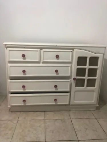 CÔMODA INFANTIL MÓVEL PARA ROUPAS GAVETEIRO MADEIRA
