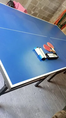 Mesa de ping pong profissional ' Com 2 Raquetes e 6 bolinhas Butterfly Mais rede! 800reais