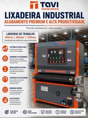 LIXADEIRA INDUSTRIAL ACABAMENTO PREMIUM E ALTA PRODUTIVIDADE