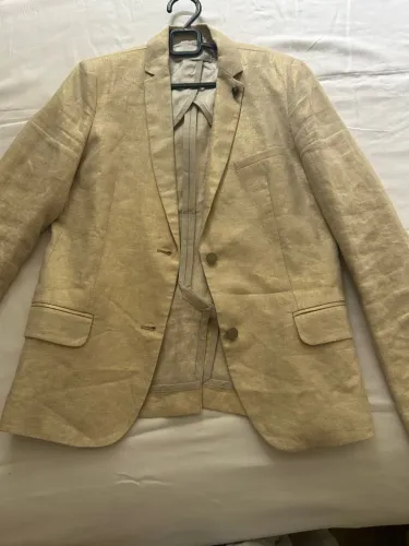 Blazer Zadig & Voltaire Original P Linho Dourado Novíssimo