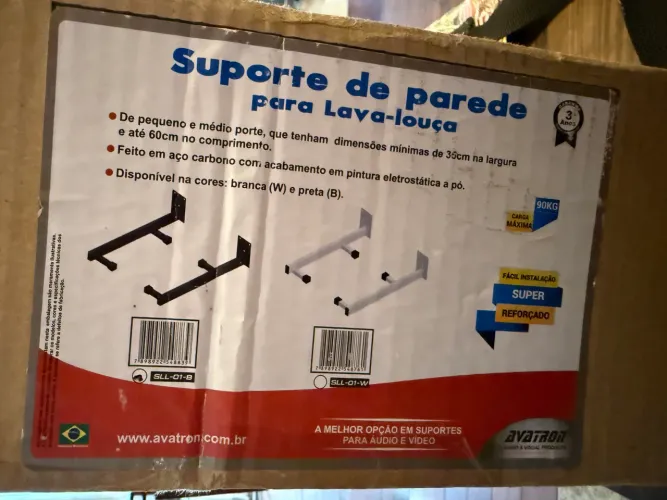 Suporte de Parede para Lava-Louça Avatron - Preto | Semi Novo