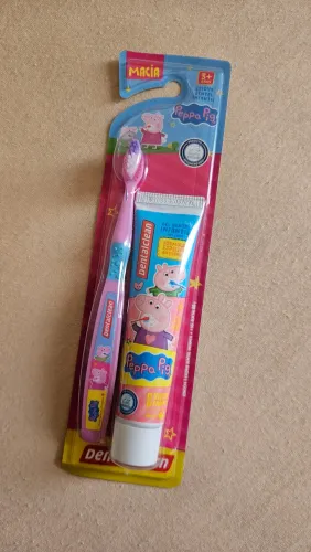 Kit Dentalclean Peppa Pig com 1 Escova de Dente + Gel Dental com 50g