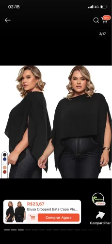 Blusa bata morcego 