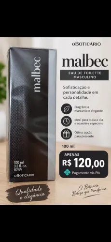Perfume Malbec Tradicional 100ml lacrado