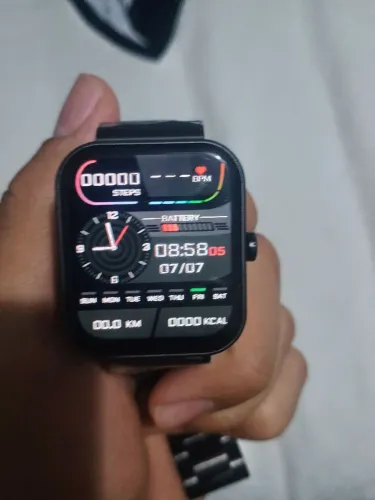 Smartwatch Inteligente 50+ Modos Esportivos - Novo - Pulseira Metálica