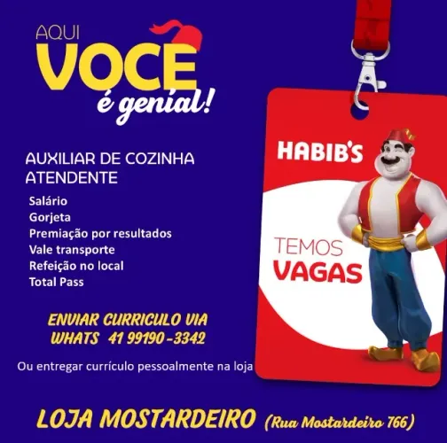 VAGAS DE EMPREGO