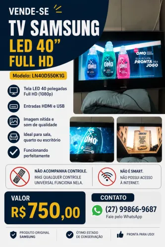 Tv 40 polegadas Samsung