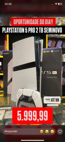 Oprortunidade - Ps5 pro 2TB - SEMINOVO - Loja fisica - Nota fiscal - Completo