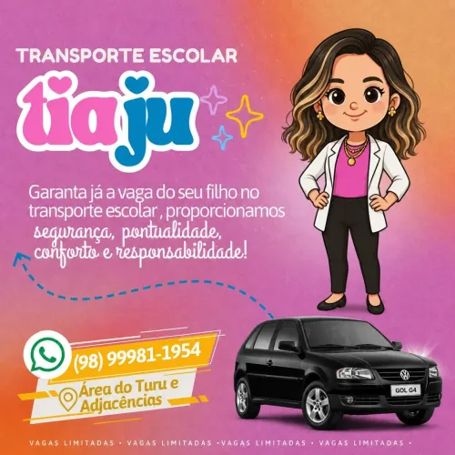 TRANSPORTE ESCOLAR PARA ESCOLAS DO BAIRRO  TURU 