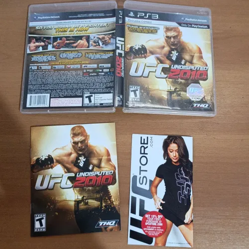 Capa, Case e Encartes Originais do Jogo UFC undisputed 2012