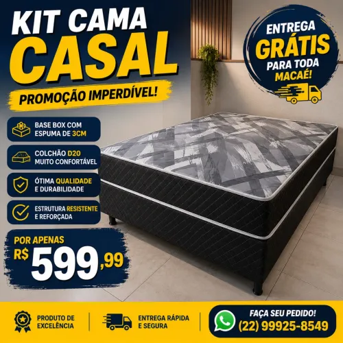 Kit cama casal