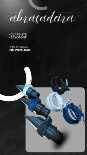 Abraçadeiras para clarinetes e saxofones com 6, 7, 8 ou 9 cordas