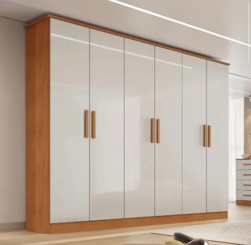 Guarda-Roupa Casal Elegance 6 Portas e 4 Gavetas 100% MDF