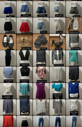 Lote de roupas em ótimo estado para brecho, renovar o guarda roupa ou iniciar negócio!