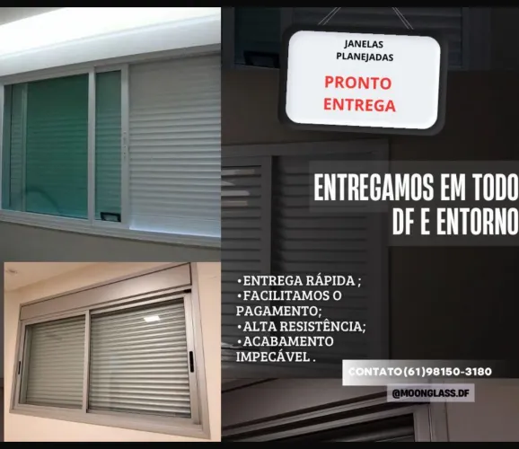 Projetos de janelas de vidro sob medida